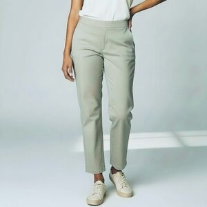 Banana Republic Straight-Leg Ankle Pants in Light Grey Women 8